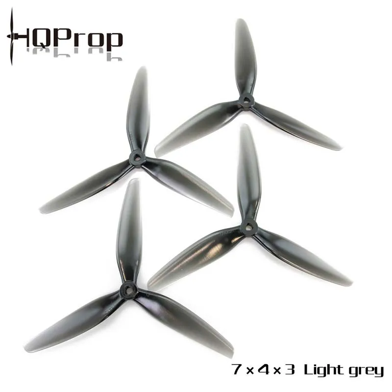 HQProp 7X4X3 7‑Inch 3‑Blade FPV Propeller 2CW+2CCW High‑Efficiency Durable Crash‑Resistant Drone Props