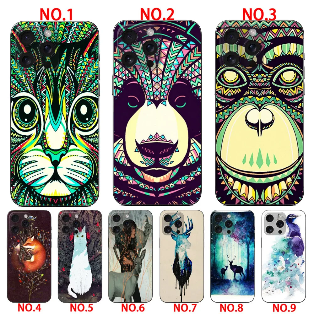 Animals Lion Wolf Owl Elephant Pattern TPU soft case for iPhone XS Max 11 11 Pro 11 Pro Max 12 12 Mini