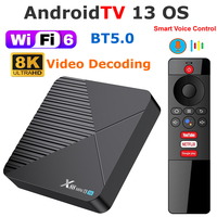 AndroidTV 13 OS X88 MINI 13 TV ATV Smart TV BOX 8K RK3528 WiFi6 BT5.0 Voice Remote Control YouTube Android TV 13 Set Top Box