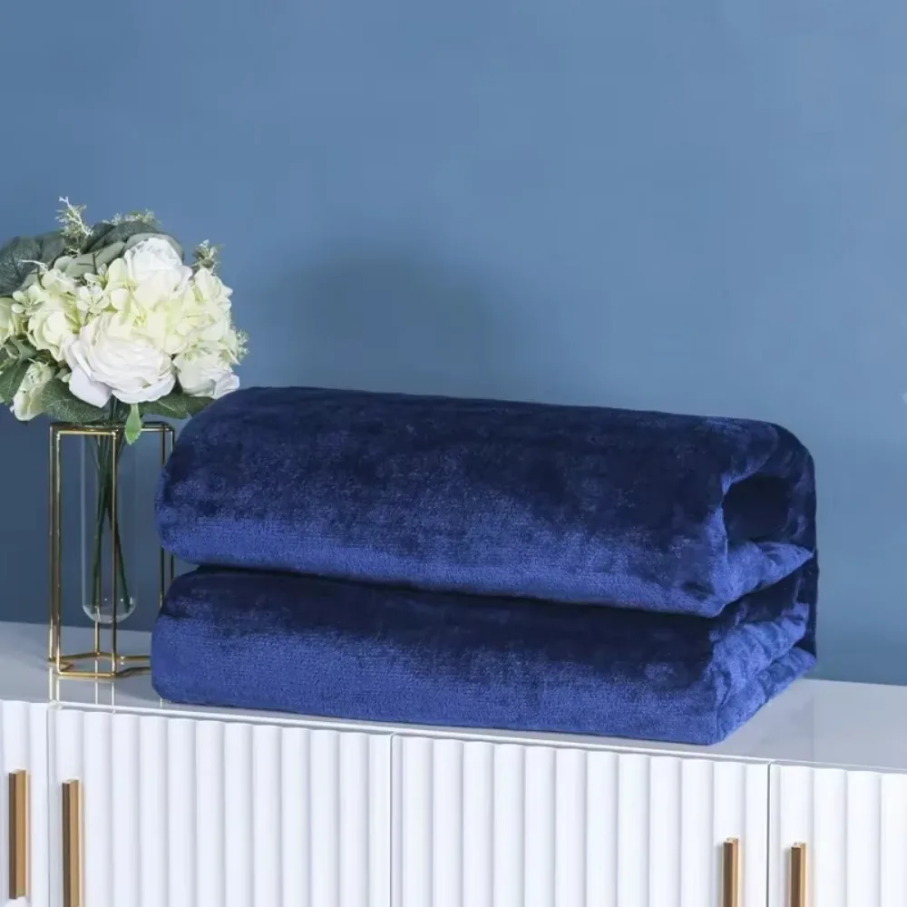 

Thicken Coral Fleece Fleece Blanket Double-Sided Fleece Microfiber Coral Fleece Blanket Super Soft Lightweight Flannel Blanket