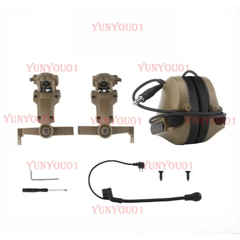 

C5 Communication Headphones - Helmet, Communication Equipment Headset Outdoor Silicone Earmuffs