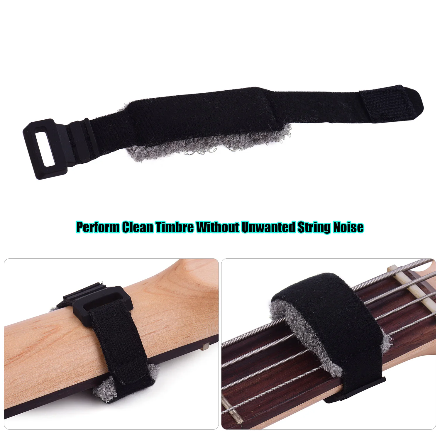 Guitar Gear Fretboard Muting Wraps 18cm Length Strings Muter for 6-String Bass/ Electric/ Acoustic/ Acoustic Guitars Musical