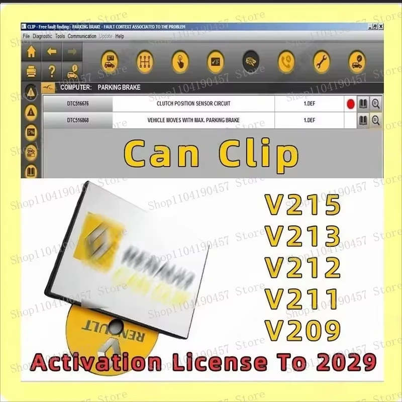 

Kit de diagnóstico Renault inestable: puede clip con software V215-V209 exclusivo Freebies Reprog V191 + removedor de pines + di