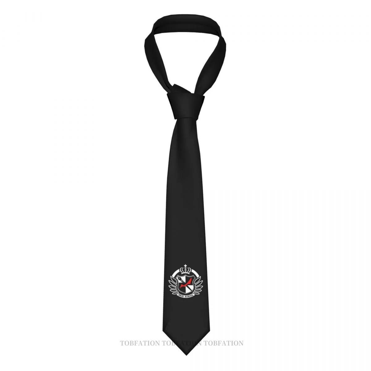 

Hope's Peak Academy Danganronpa Makoto Game Classic Men's Printed Polyester 8cm Width Necktie Cosplay Party Accessory