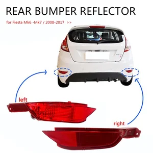 Heck-Stoßfänger-Reflektor-Nebelscheinwerbung, rechter Heckbremslicht für Ford Fiesta MK7 2008 2009 2012 2012 2013 2014 CMAX 2008-2017, Neu 10 Hauptverkauf Ford Fiesta Deckenlaterne - №2