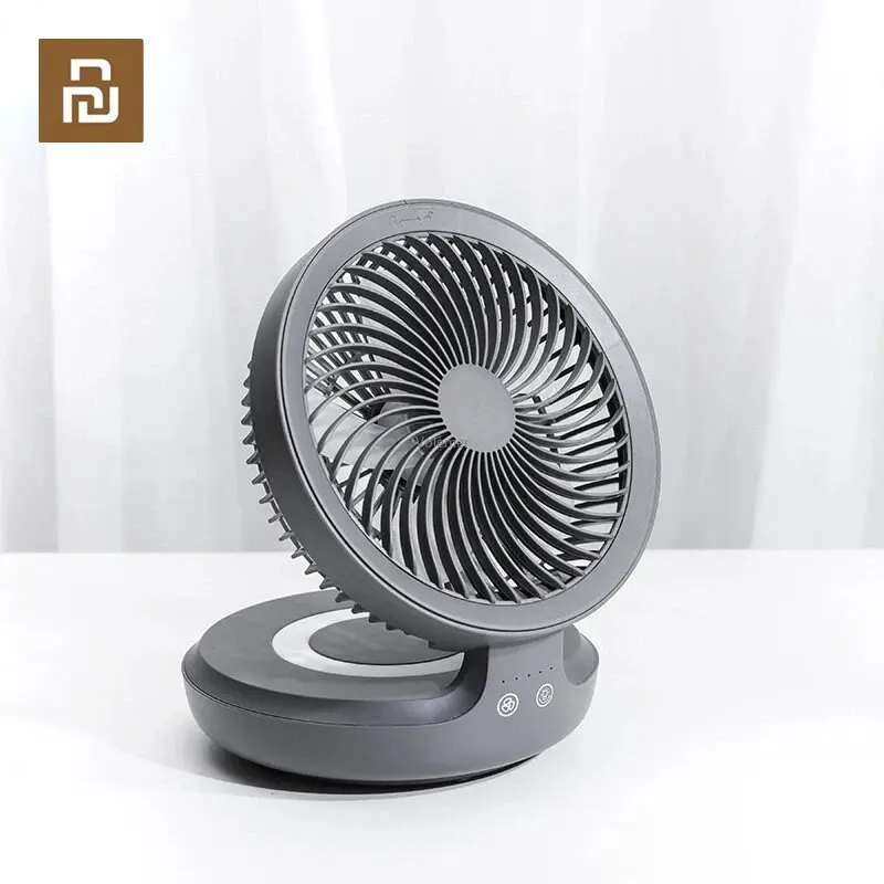 

Youpin Edon Wireless Suspended Air Circulation Fan USB Rechargeable Folding Electric Fans Night Light Touch Control 4 Wind Speed