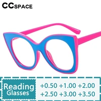 Gafas de lectura redondas de resina para mujer, lentes coloridas populares para presbicia óptica, personalizadas, dioptrías + 50 ~ + 600 #301913