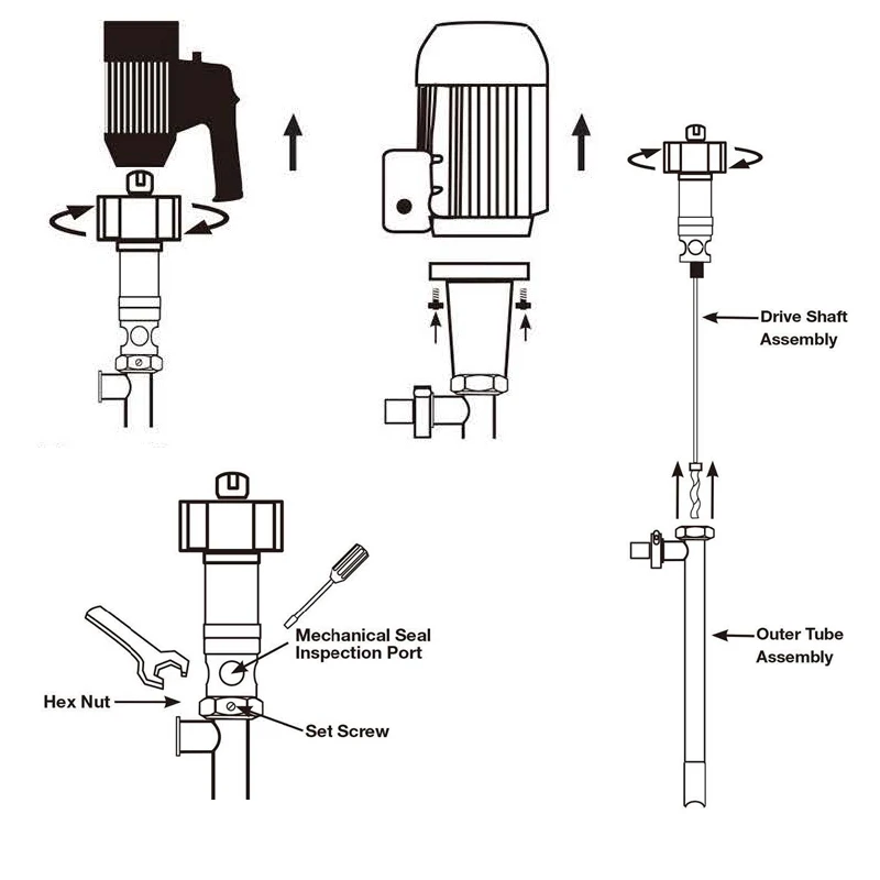 high viscosity electric drum pump food grade drum electric barrel pump for honey gule