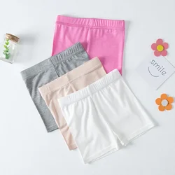 Shorts d'été en coton Modal pour filles, pantalons de sécurité pour danse, sous-vêtements de plage, slips pour bébés enfants, Boxer, pantalons courts, Leggings pour 3-12 ans