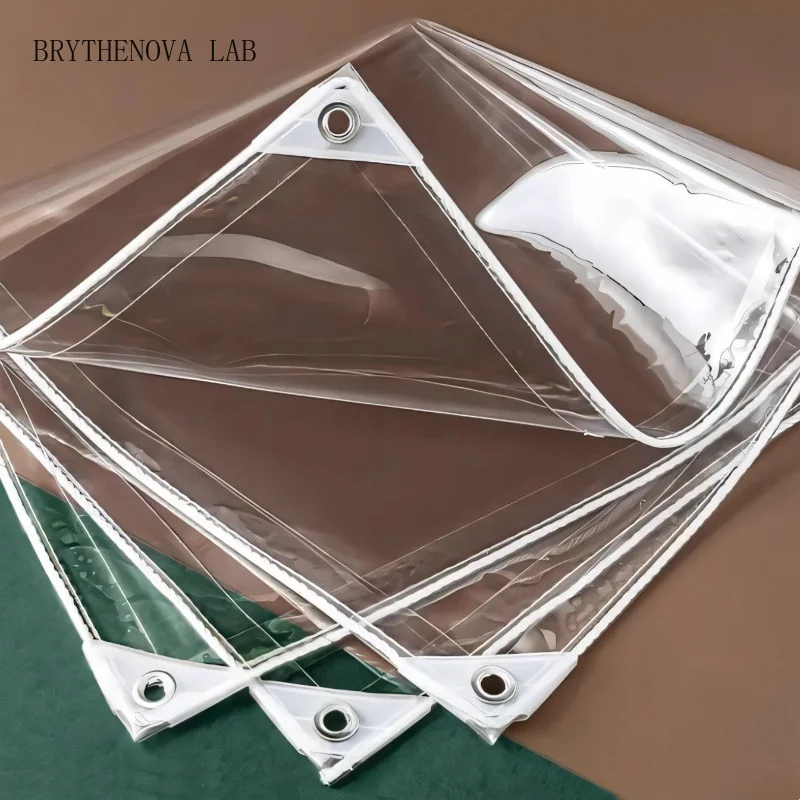 Thickened Edge Wrapped Curtain Multi Purpose Scratch Resistant Rainproof PVC Cloth Plastic High Transparency Waterproof Cover