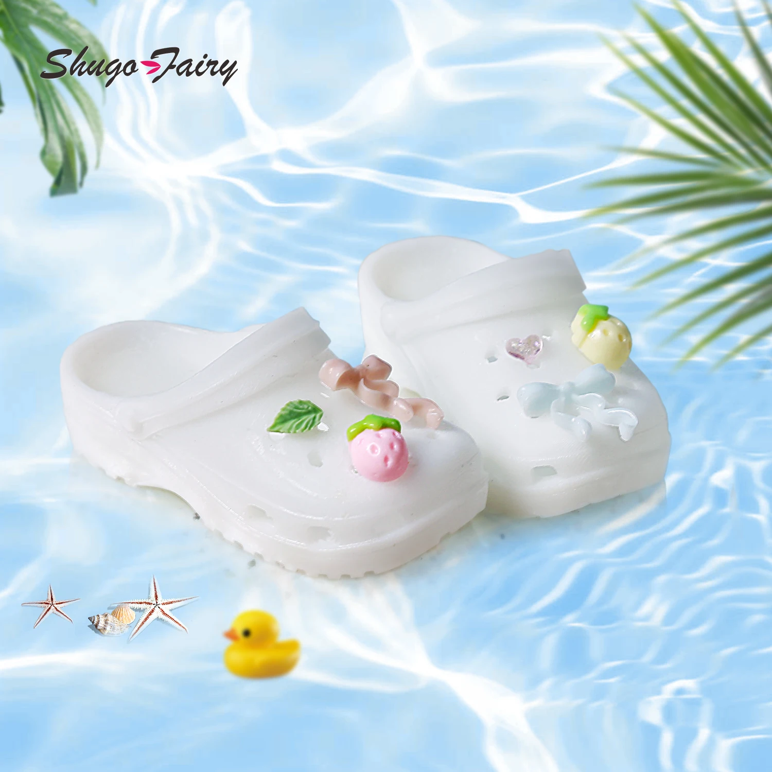 

BJD Shoes 1/4 Handmade Suitable for BJD F4 and Bariy Flat Shoes Perforated Footwear Decorations WX4-395 Doll Foot Accessories
