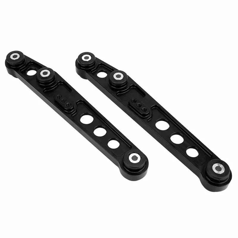 Rear Lower Control Arm & Subframe Brace Set - Black Coated Reinforcement Kit Compatible with Honda Civic Models (1992-1995) - Hi