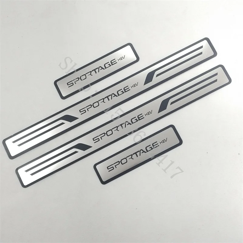 for KIA Sportager Sportage 2007 2008-2023 car Accessories Door sill scuff plates thresholds protector Stickers Welcome Pedal
