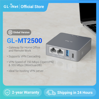 GL-iNET (Brume 2) GL-MT2500/MT2500A Mini VPN Security Gateway for Home Office and Remote Work, Internet Security, 2.5G WAN