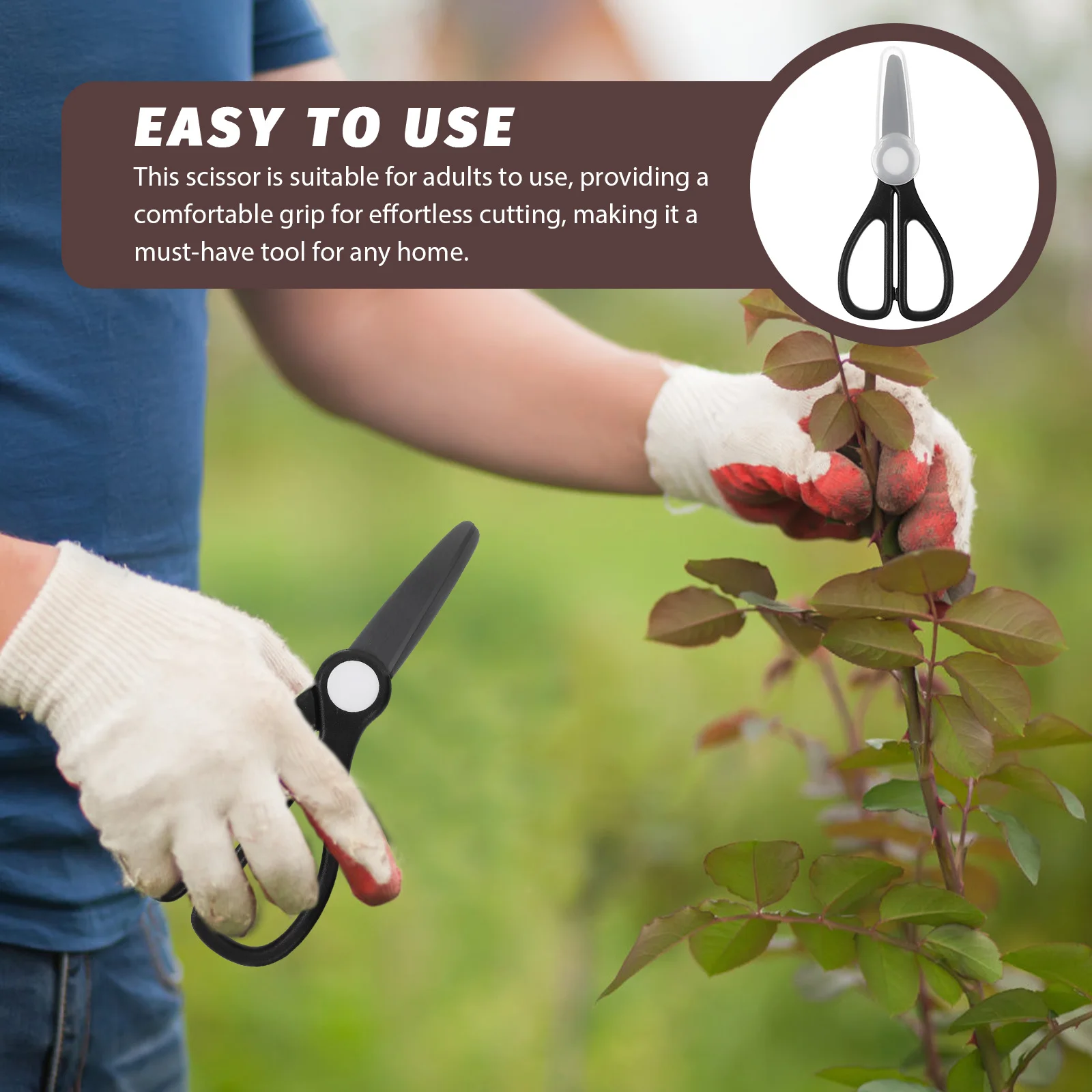 

Crafting Kitchen Scissor Multi Purpose Stainless Steel ABS Durable Rust Resistant Versatile Cutting Tool Gardening Shears