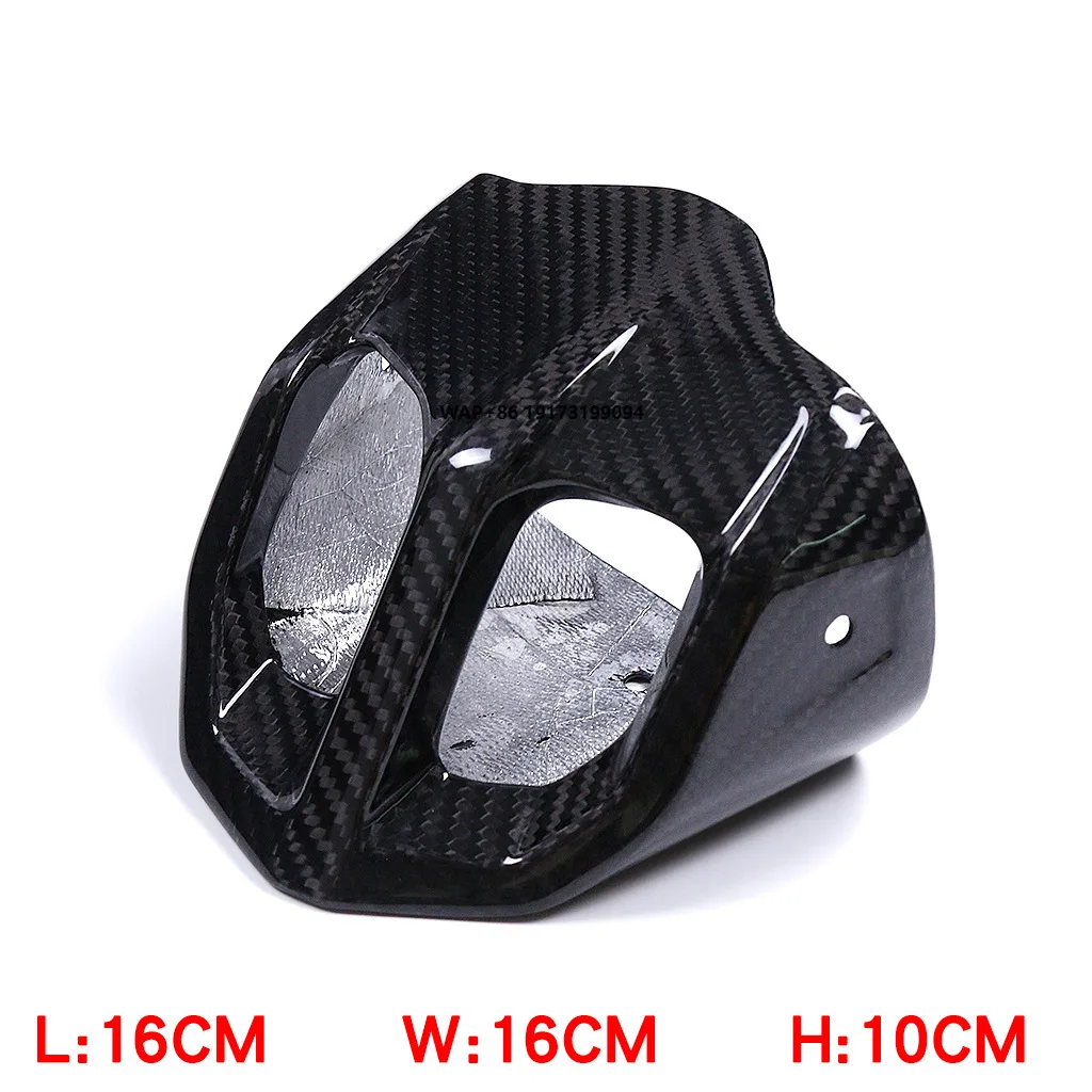 

2023- High Quality Real 3k Dry Carbon Shell Exhaust Hood Motorcycle Modification for F900xr