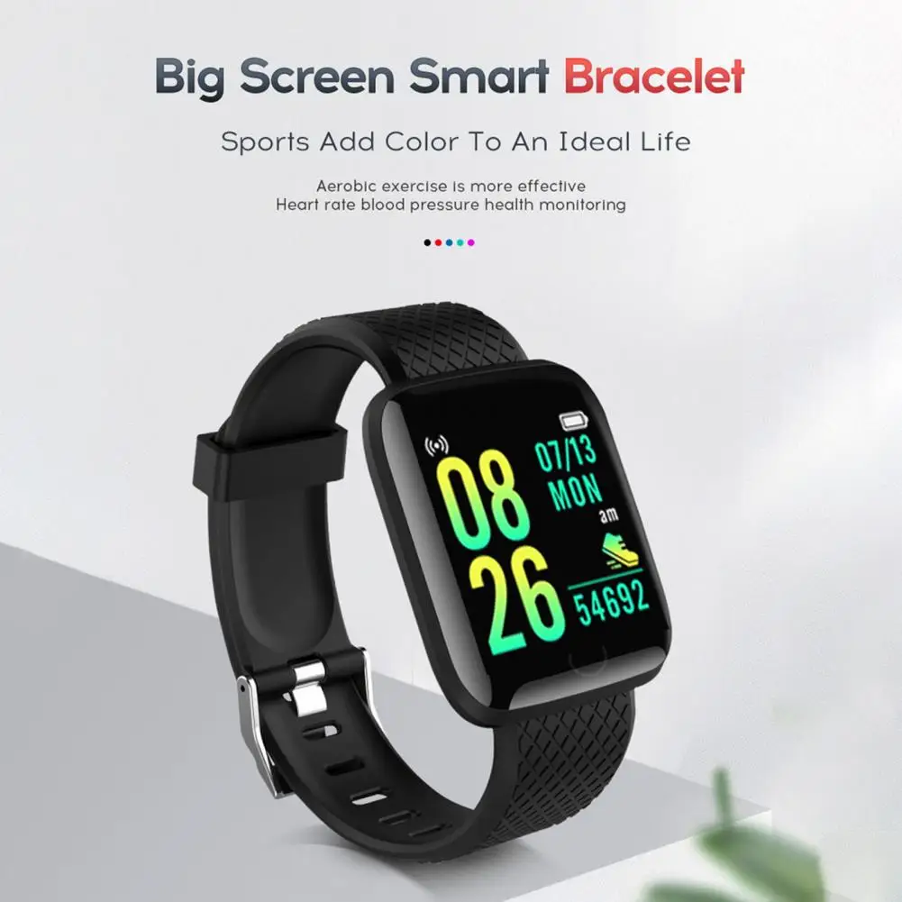 Digital Wristwatch  Casual 1.3 Inch Large Screen 150mAh  Support Calorie Calculation Smart Watch Smart Device