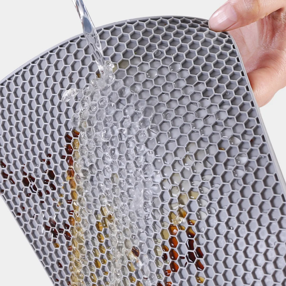 

2Pcs Silicone Pot Holders Heat-Resistant Non-Slip Mats for Kitchen Countertop Elegant Insulation Pads for Pots Bowls Basins