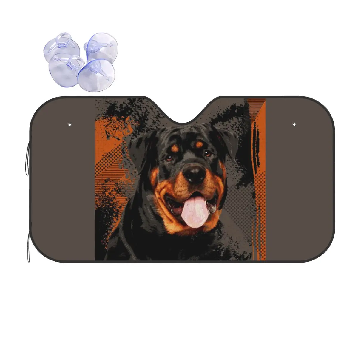 

Rottweiler - Metzgerhund Digital Art Sunshade Windscreen Car Front Windshield Window Sun Visor Accessories Covers