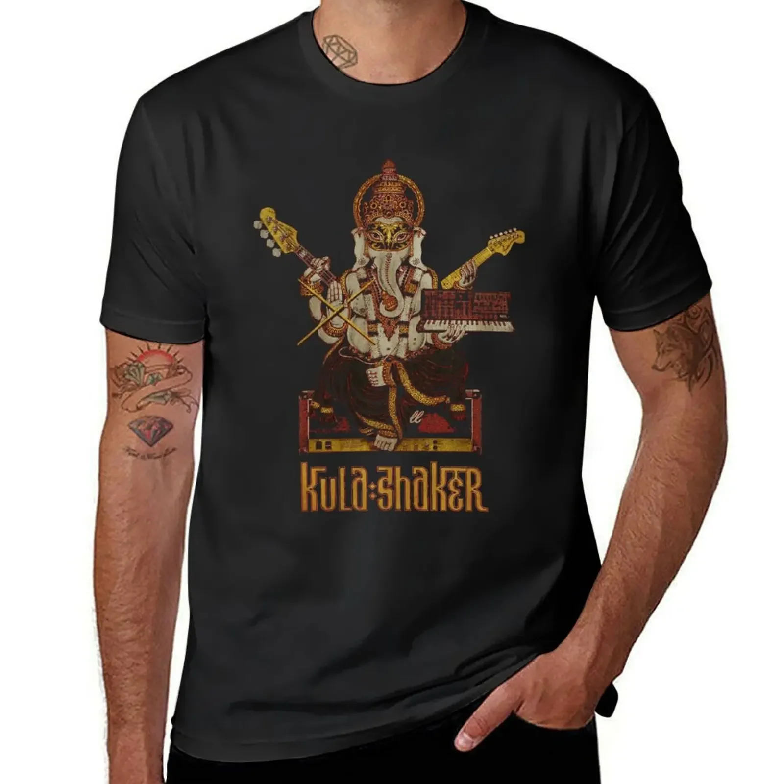 Kula Shaker T-Shirt anime anime stuff mens cotton t shirts