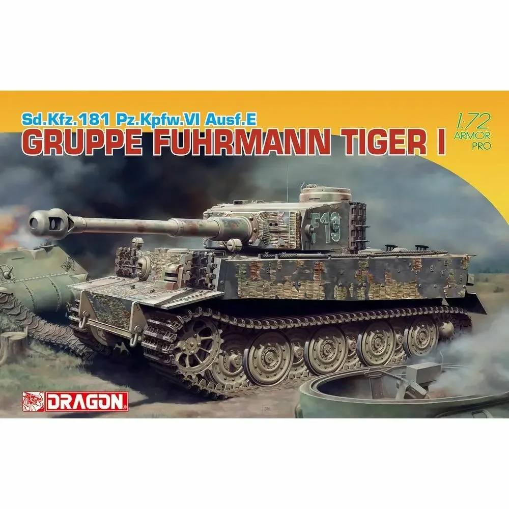 DRAGON 7368 1/72 Sd.Kfz.181 Pz.Kpfw.VI Ausf.E Gruppe Fuhrmann Tiger I -Assemble  Scale Model Kit