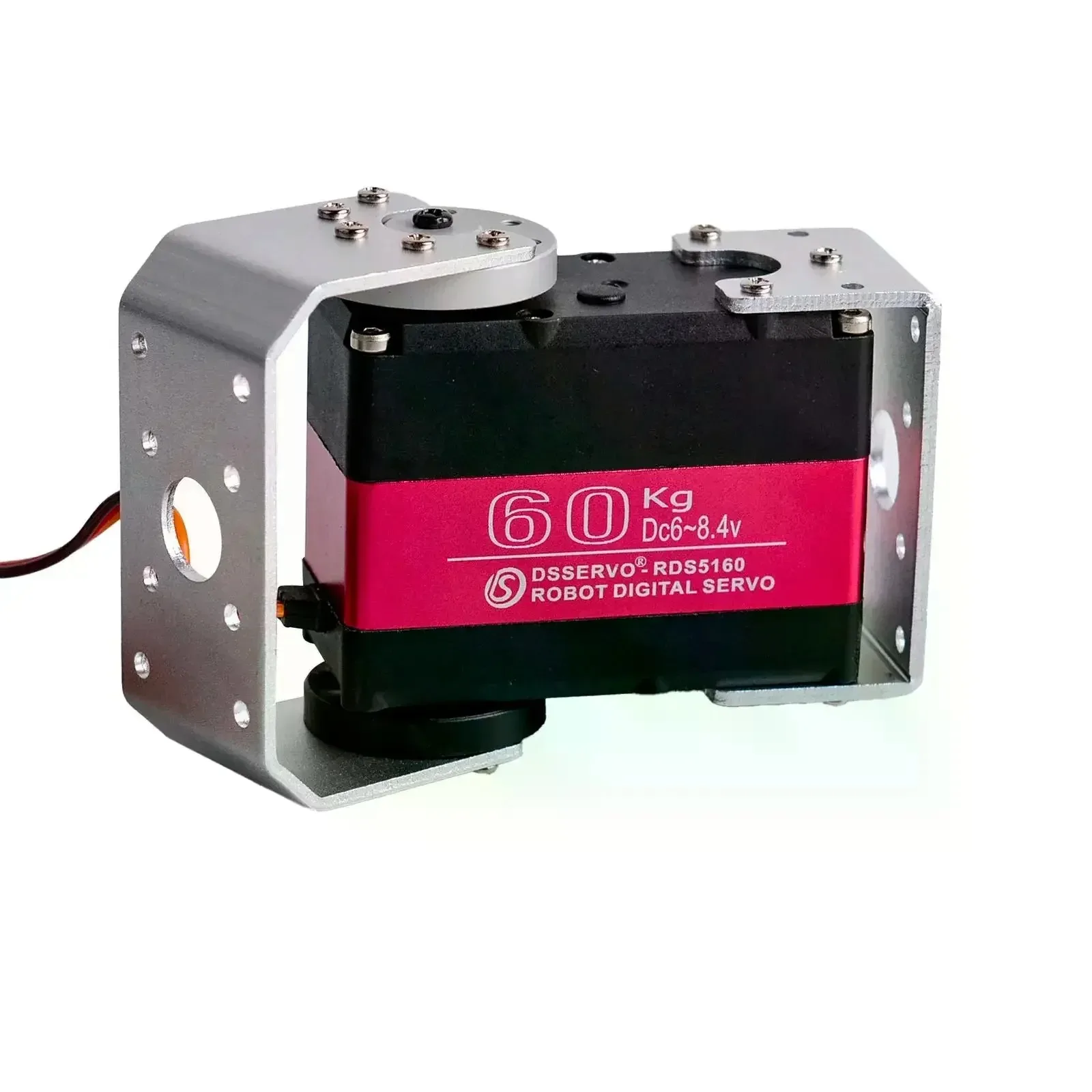 RDS5160 SSG 60kg Digital Robot Servo 180/270 Degree 7.4V High Torque Metal Gear with U Bracket for DIY Robotics