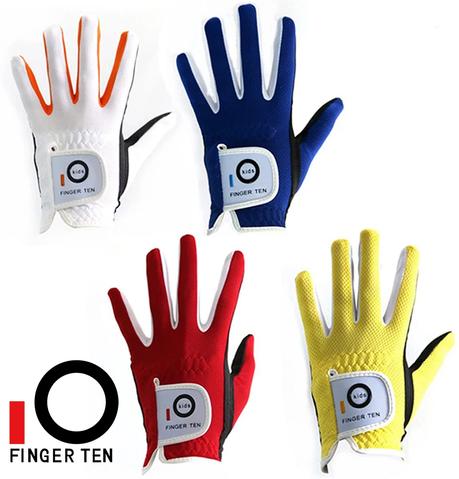 2Pcs Links Hand Rechts Golf Handschuhe Kinder Regen Grip Heißer Nassen Atmungs Junior Kinder Lh Rh Durable Set 2-10 jahre Drop Verschiffen