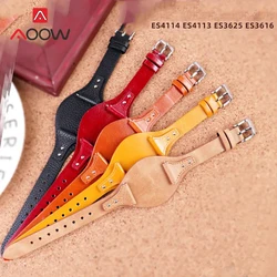 18mm Genuine Cow Leather Strap Women Replacement Bracelet Wrist Band Watchband for Fossil ES4113 ES4114 ES3616 ES3625 ES4045