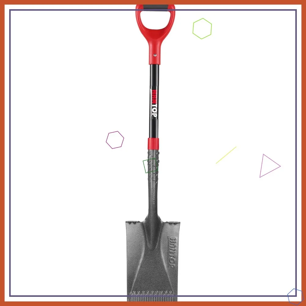 

Профессиональная садовая лопата 43-дюймовый стальной стекловолоконный инструмент для копания посадки и окантовки для садоводства