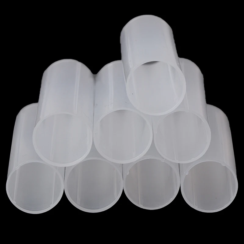 8Pcs 6cm plastic 18650 battery holder tube for flashlight torch lamp light