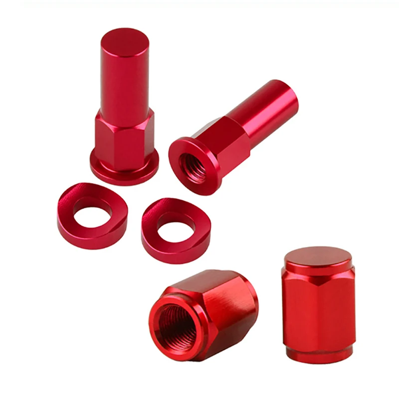 3Pcs Motocross Rim Lock Nut Kit Tire Clamp Screw Rim Lock Nut Spacer Kit Dirt Bike Rim Lock Nut Bolts Spacer Motocross Valve Cap