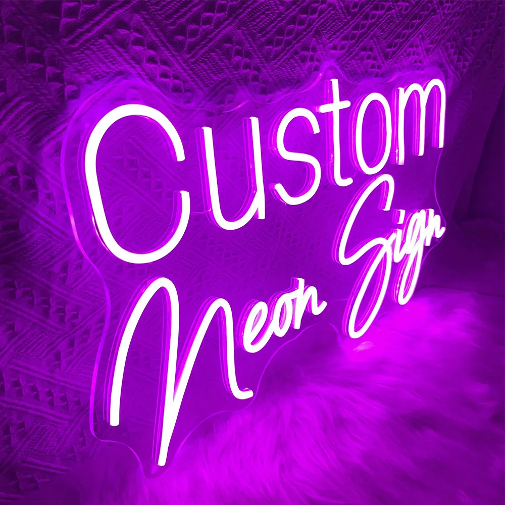 Colorful RGB Personalized Neon Sign Name Custom Neon Sign Children's Cool Bedroom Decorations Wedding Decoration Bar Led Lights
