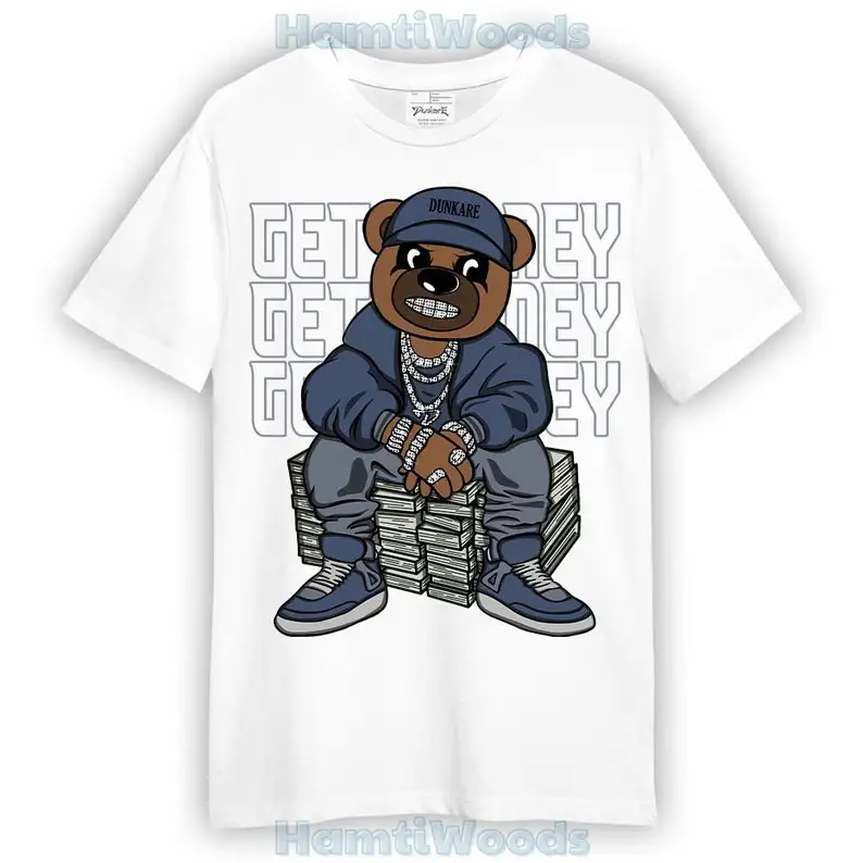 

Low Diffused Blue 11s T-Shirt - Get Money Bear T-Shirt Unisex