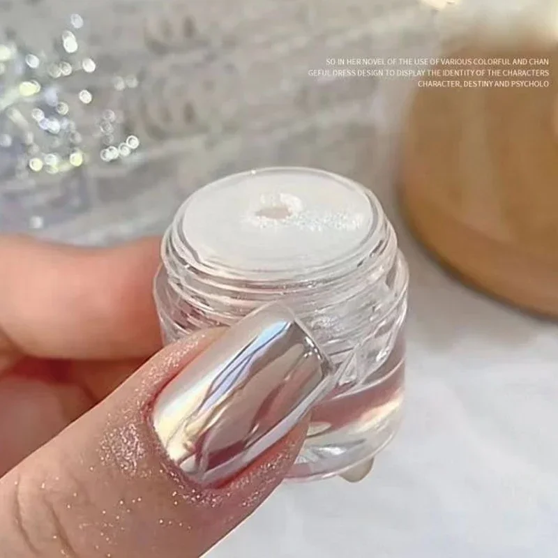 Plating Aurora Chrome Nail Powder Moonlight Mirror Effect Fine Glitter Pigment Pearl Rubbing Dust Gel Polish Chrome Nails Decor