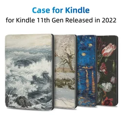 for Kindle protective cover, suitable for Kindle paperwhtie 11th Gen 6.8inch and kindle 10th 11th Gen, with flip unlocking case