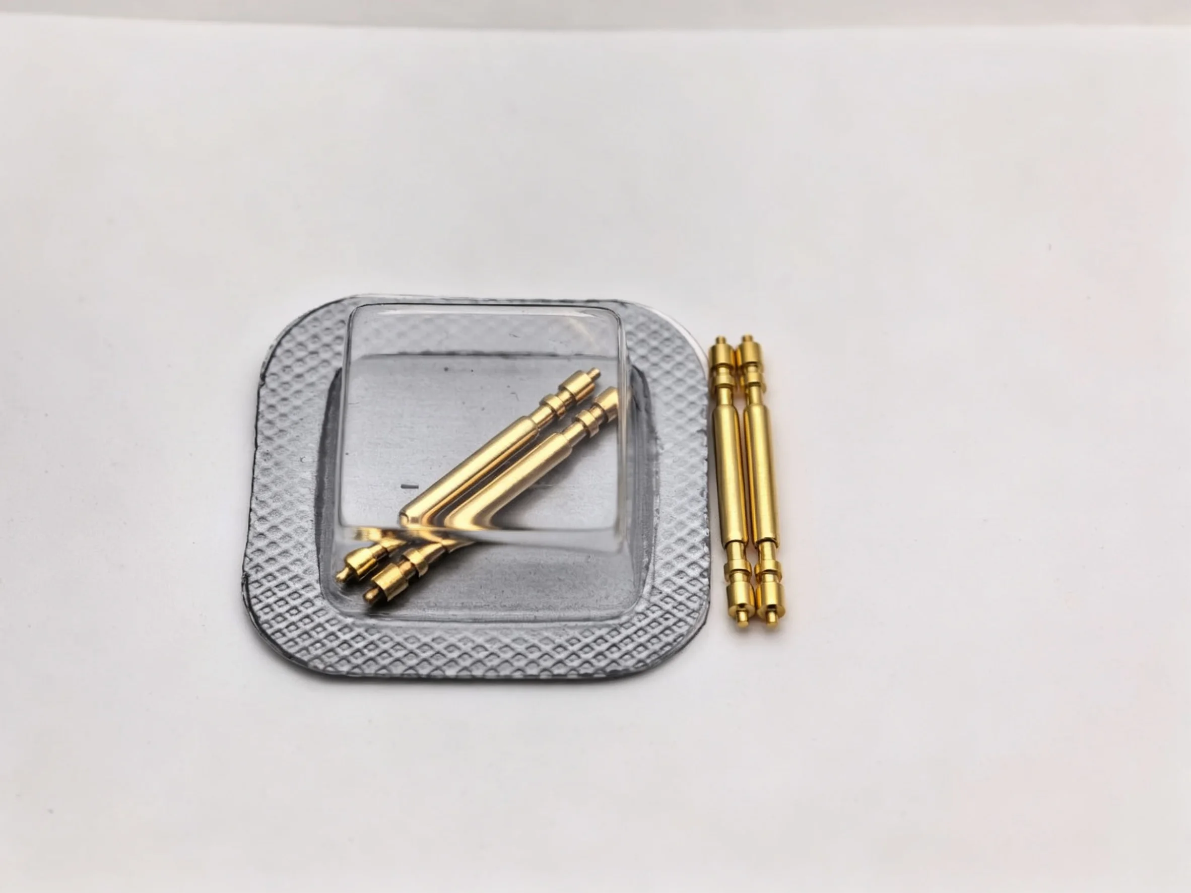 Yellow Gold Plated Spring Bars For RLX Day-Date 36mm 118238 18238, 1.78mm x 20mm Watch Band Pins 2PCS, Aftermarket Parts