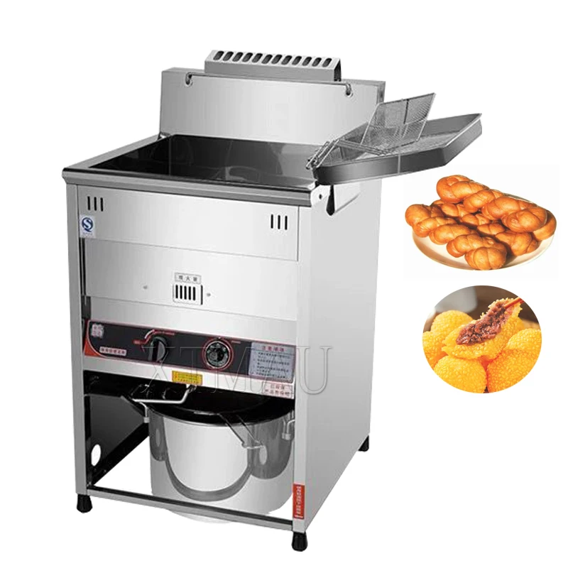 

Electric Deep Fryer Stainless Steel French Fries Chicken Frying Machine Temperature Adjustable