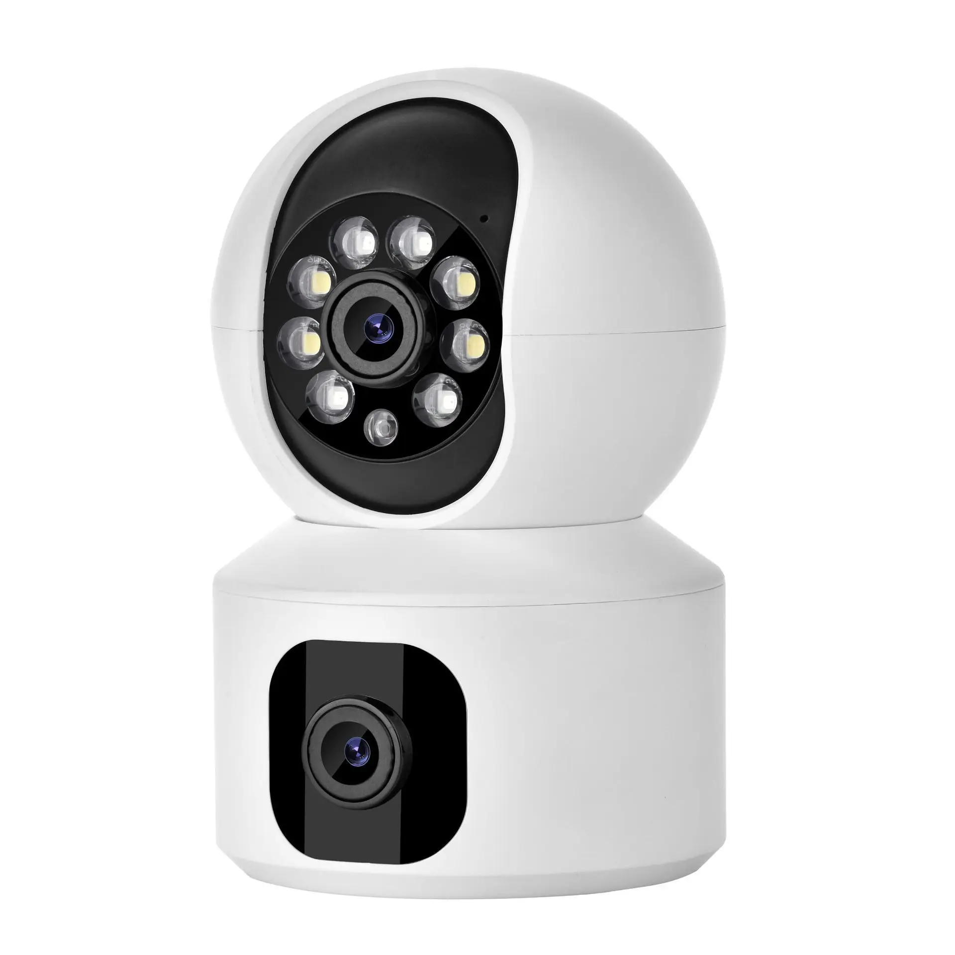 Dual camera surveillance, dual view panoramic, no dead corners, intelligent gun ball linkage network camera, high-definition nig