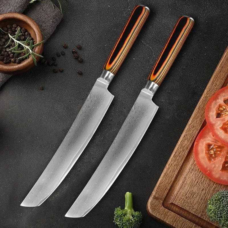 Damaszener Stahl Küchenmesser Kochmesser Metzgermesser Ausbeinmesser Grillmesser Tranchiermesser Kiritsuke-Messer Sushi-Messer Kochutensilien