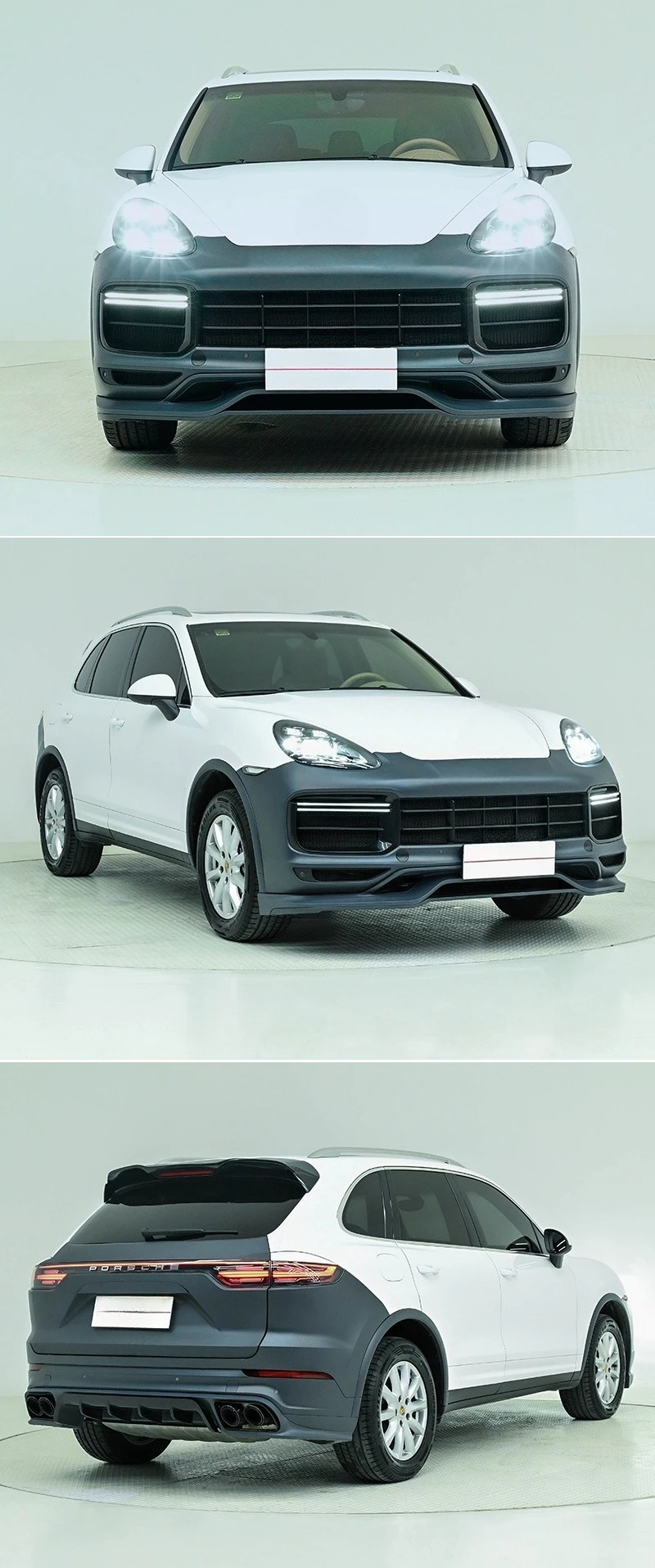 Applicable To 11-14 Porsche Cayenne 958.1 Old And New Upgraded 9Y0.1 Turbo Front And Rear Bar Surround Kit