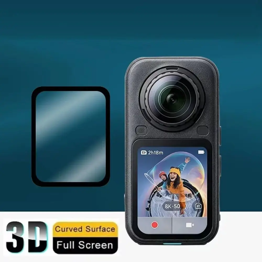 1/2/3Pcs Soft PMMA Protective Films HD 3D Curved Screen Protector Anti-scratch Camera Screen Cover for Insta360 X6