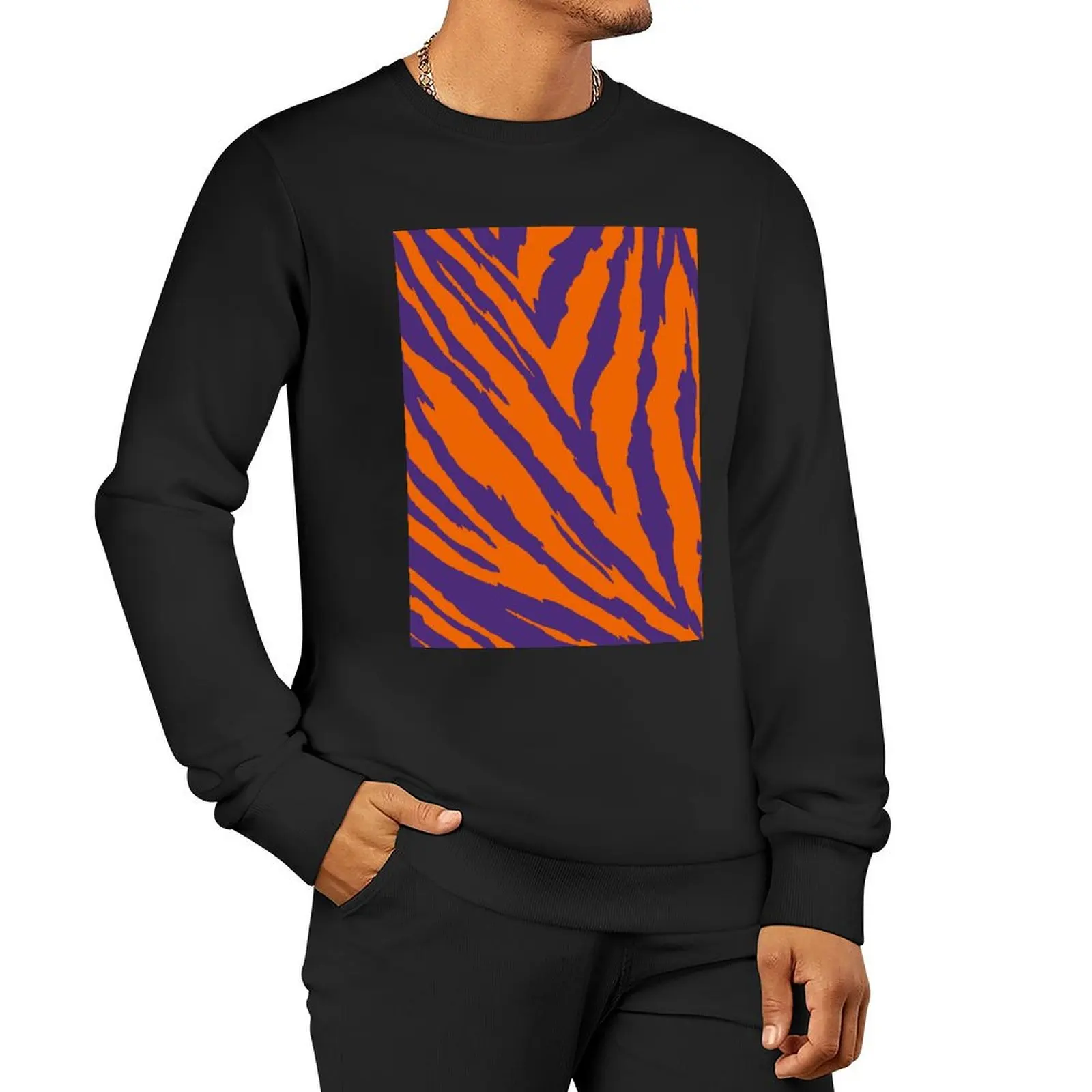 Purple and Orange Tailgate Swag - Claw Marks Pullover Hoodie blouse new in sweatshirts