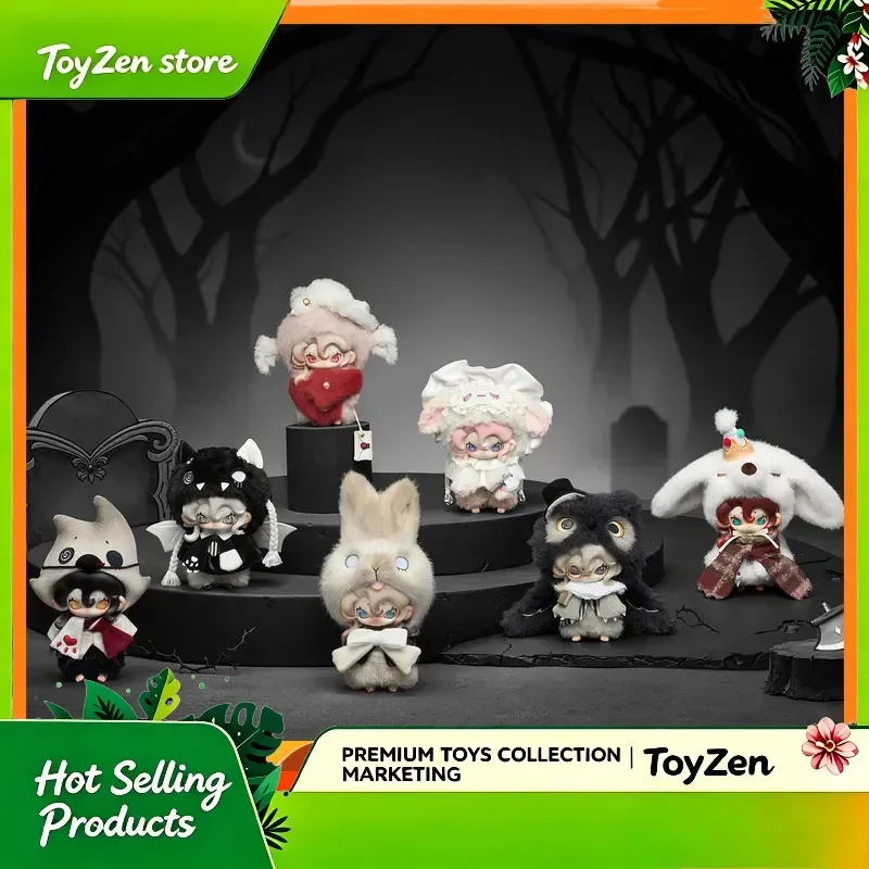 

Genuine TOPTOY Moonin Shrouded Night Series Bag Charm Blind Box Plush Pendant Mystery Box Kawaii Soft Trendy Toy Surprise Gift