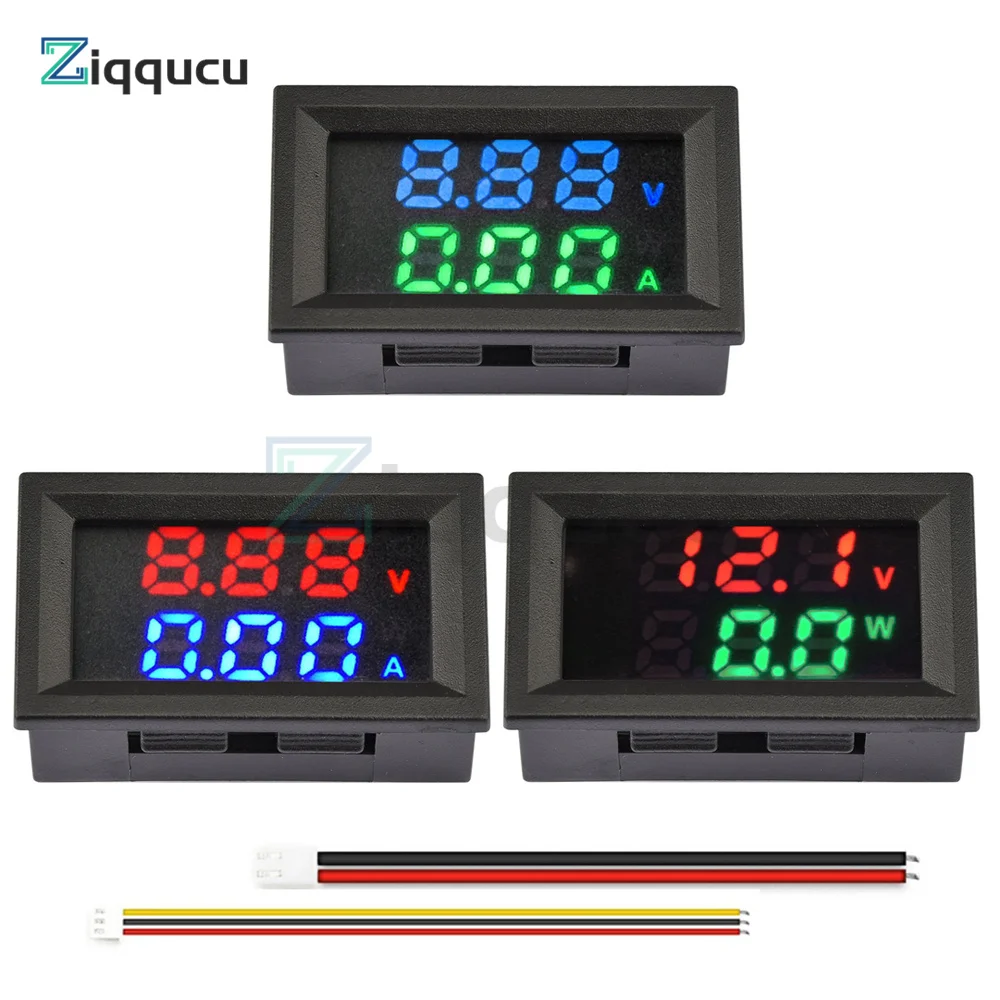 M430 DC 4-30V Digital Voltmeter Ammeter Dual Display Voltage Detector Current Meter Panel Amp Volt Gauge 10A 50A 100A