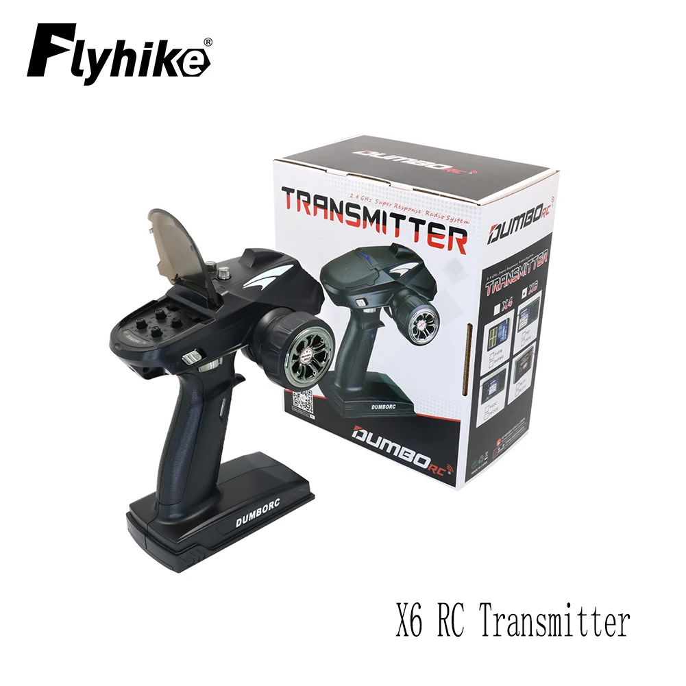 

DumboRC X6 2.4G 6CH Transmitter Remote Control With P6DC / P6DC(G) / P6F / P6F(G) Receiver for Rc Car Boat