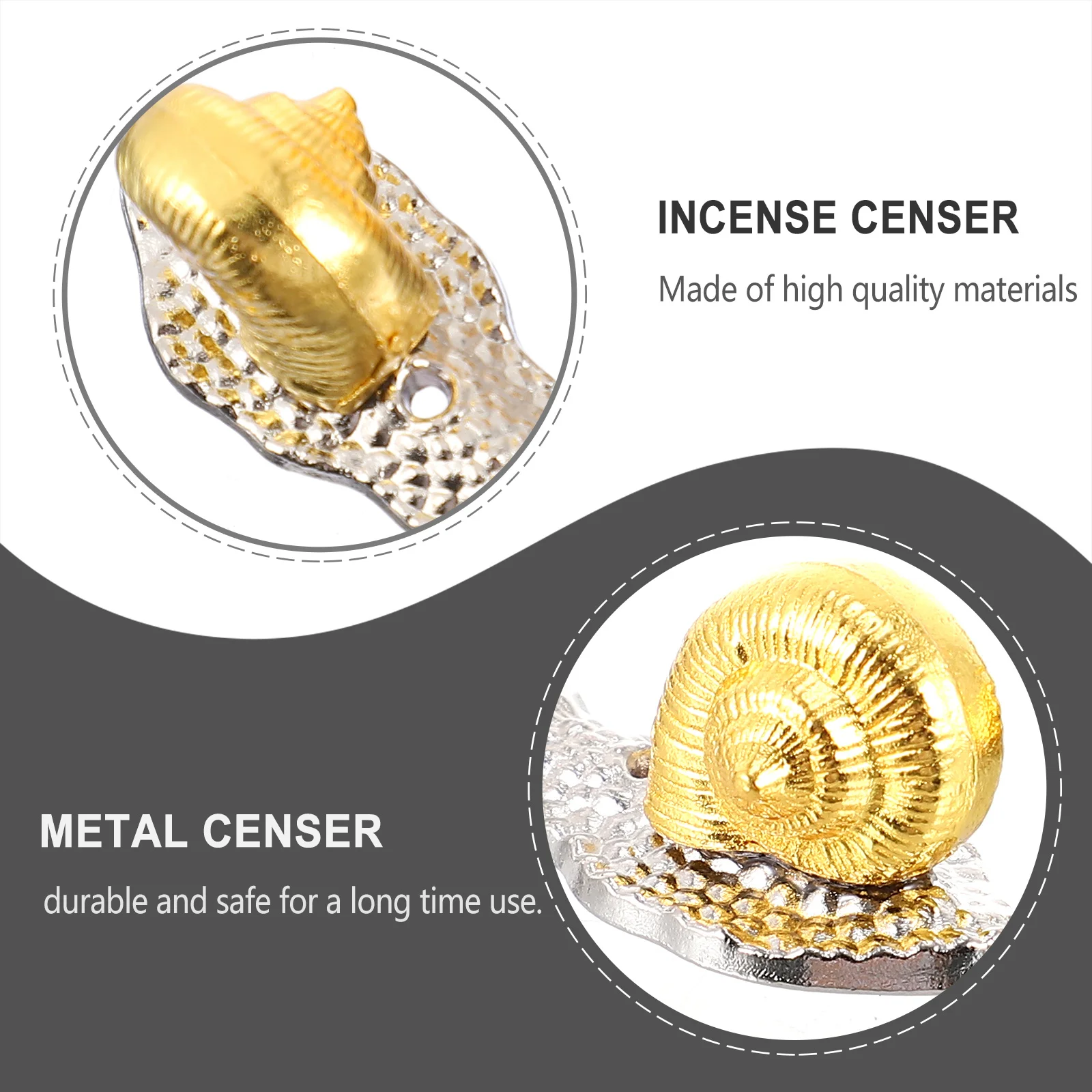 

2Pcs Elegant Alloy Incense Censer Animal Shape Holder Home Decoration Incense Stick Burner for Living Room Study