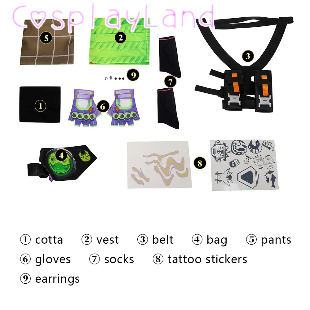 Spiel Valor ant Gekko Agent Cosplay Kostüm Uniform Outfit komplette Set Gekko Agent Mode Outfits Halloween Karneval Erwachsenen Männer Anzug