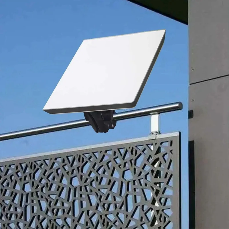 스타링크 미니 원형 튜브 마운트 완두콩 포드 브래킷, 1/4 나사 어댑터 포함, 이더넷 위성 브래킷 고정 클립 키트