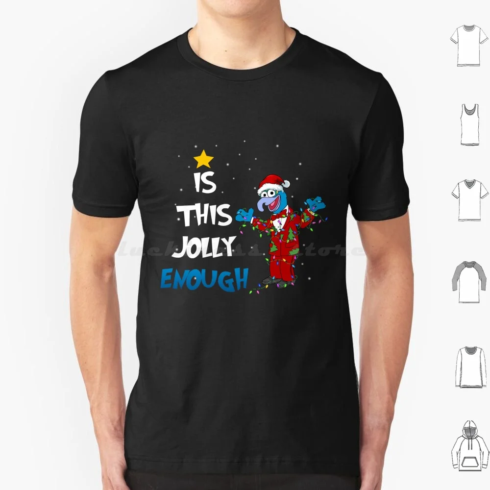 Is This Jolly Enough Animal Christmas Lights T Shirt 6xl Cotton Cool Tee The Show Show The Drummer Piggy Jim Henson Show The