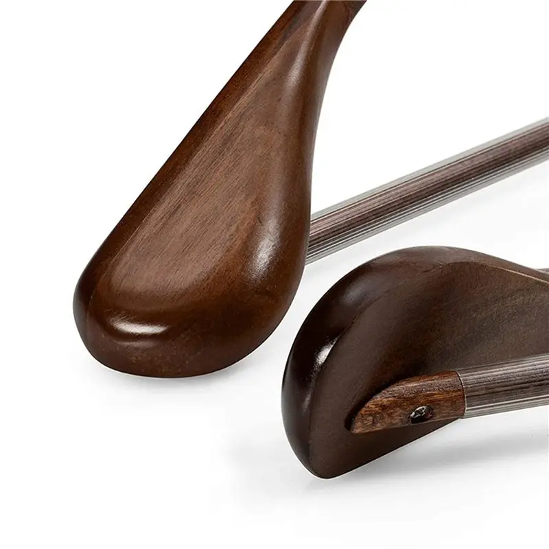 AT69 -Wide Shoulder Wooden Hangers 36 Pack With Non Slip Pants Bar - Smooth Finish Solid Wood Suit Hanger Coat Hanger